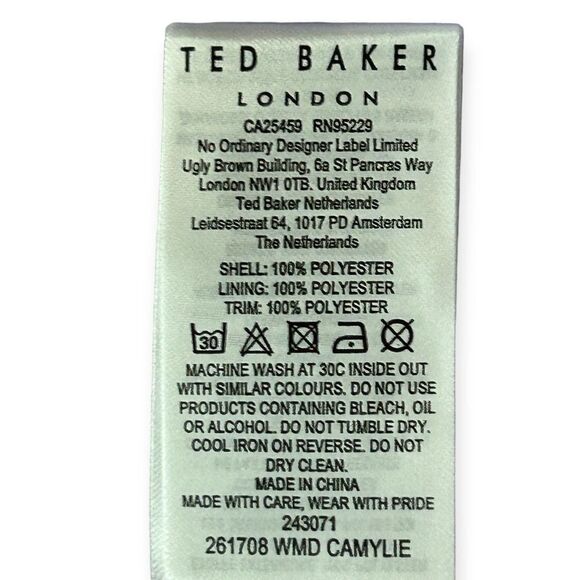 TED BAKER Camylie Lace Insert Midi Dress NWT - Picture 10 of 11